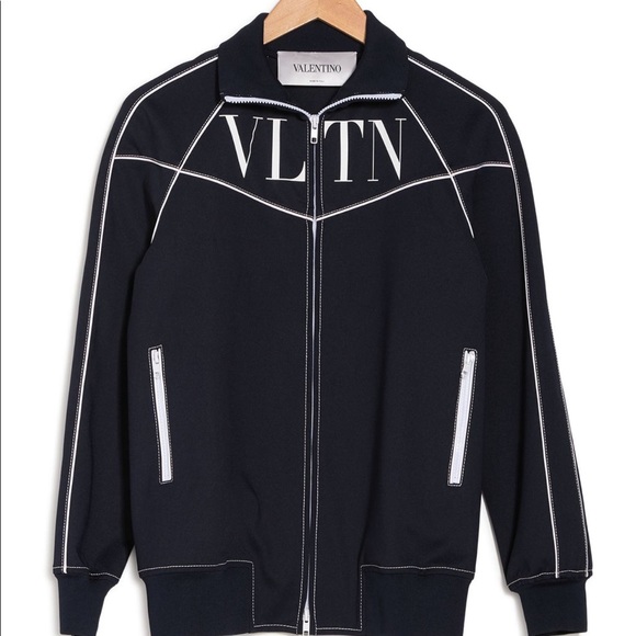 Valentino Jackets & Blazers - Valentino Donna
Contrast Stitching Logo Zip Jacket